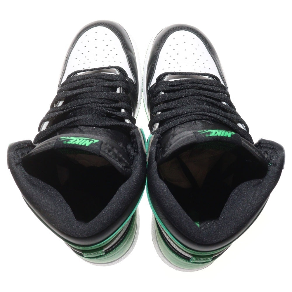 NIKE(ナイキ) AIR JORDAN 1 HIGH OG GS FD1437-031 エア ジョーダン 1 レトロ ハイ OG GS ハイカットスニーカー US6.5Y/24.5cm グリーン/ブラック/ホワイト レディース