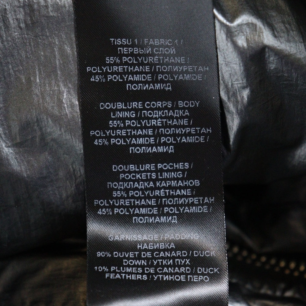 BALMAIN(バルマン) ロゴプリント マルチジップ ダウンベスト シルバー TO009X112