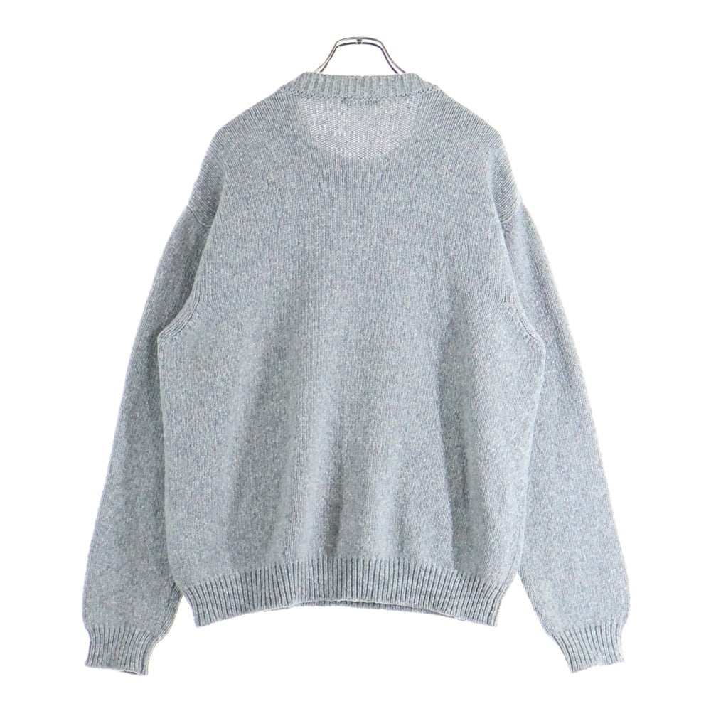 BALMAIN(バルマン) ロゴ ウール クルーネックニットセーター グレー KD000K027