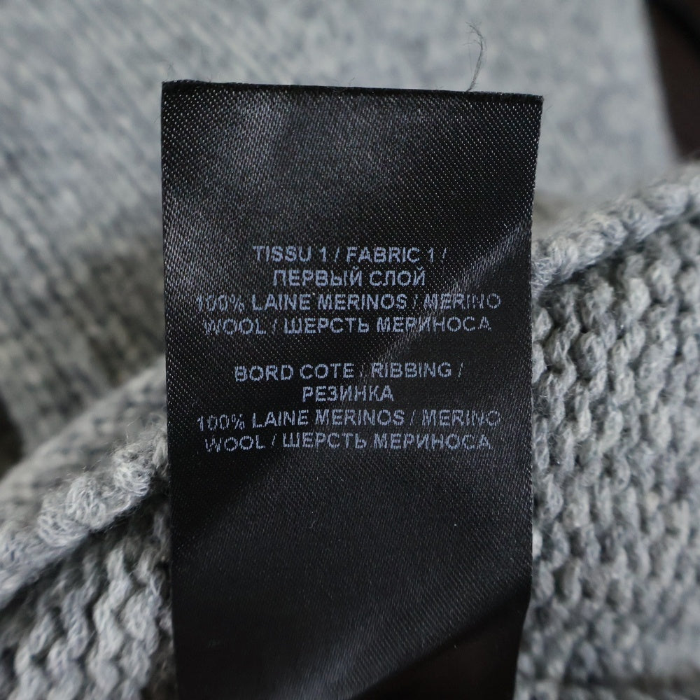 BALMAIN(バルマン) ロゴ ウール クルーネックニットセーター グレー KD000K027