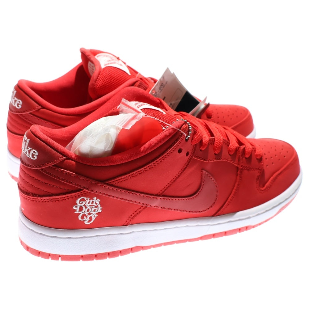 NIKE SB(ナイキエスビー) ×Girls Don't Cry SB DUNK LOW PRO QS BQ6832-600 ガールズ ドント クライ ダンク ローカットスニーカー US9/27.0cm レッド