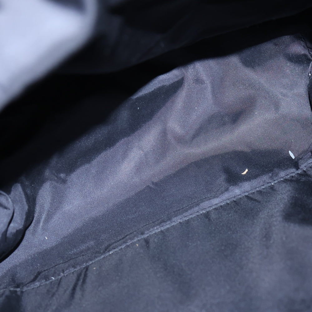 PRADA(プラダ) トライアングルロゴ 三角プレート レザー バックパック リュック ブラック シルバー金具