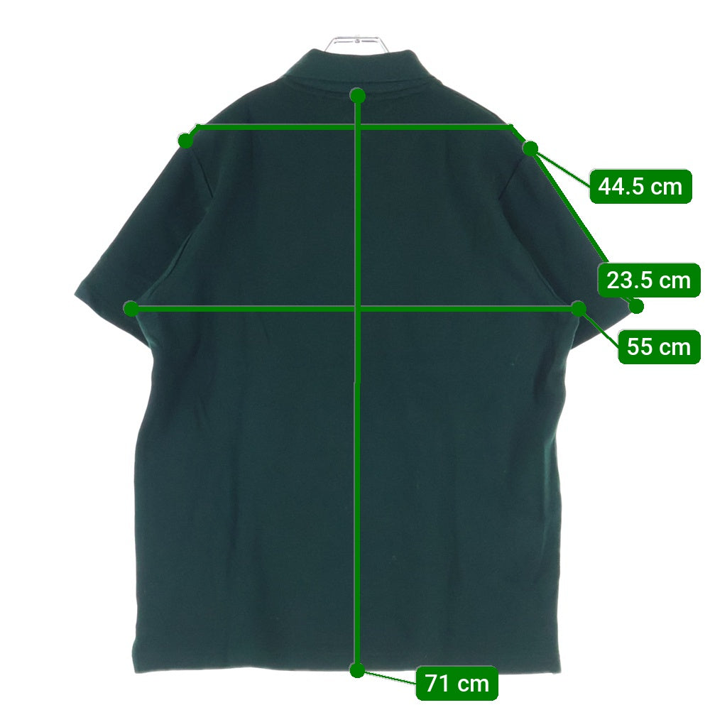 KITH(キス) 25SS フロントロゴ刺繍 コットン ポロシャツ グリーン