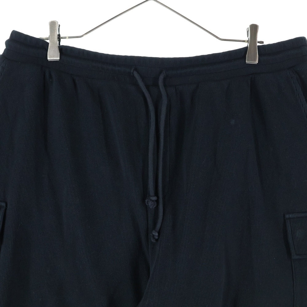 KITH(キス) 25SS フロント ロゴ刺繍 コットンハーフパンツ ブラック