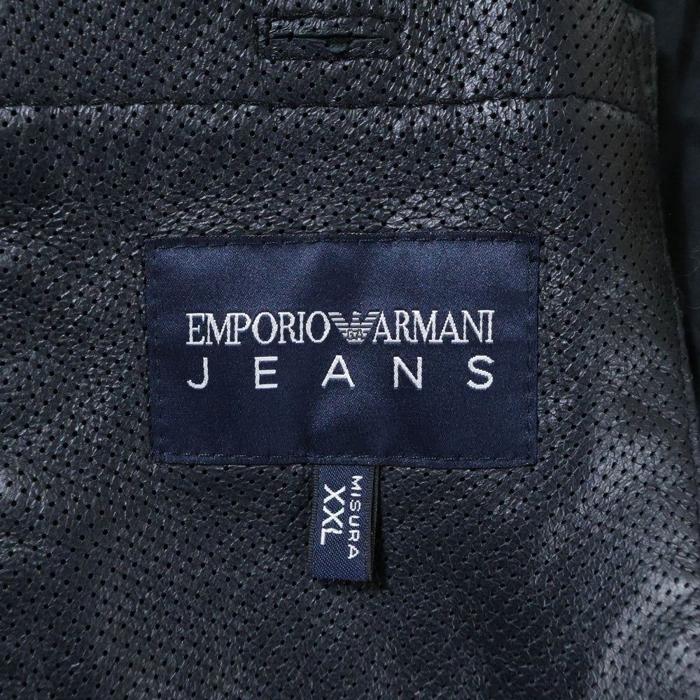 EMPORIO ARMANI(エンポリオアルマーニ) ナイロン フロントメッシュ ジップアップジャケット ブラック