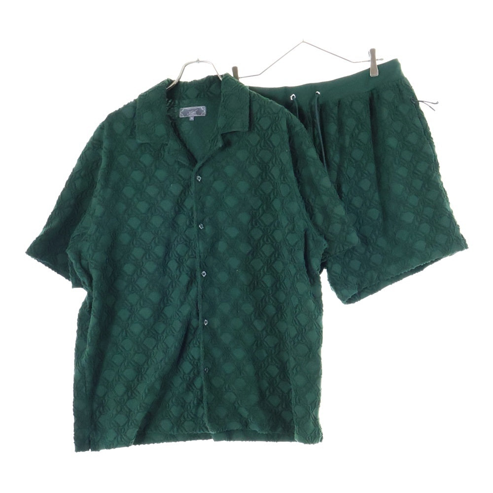 KITH(キス) 25SS パイル生地 半袖シャツ ハーフパンツ セットアップ グリーン