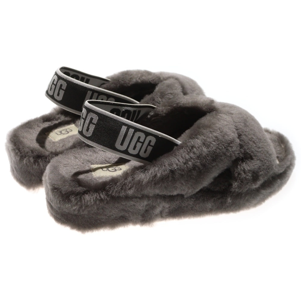 UGG(アグ) WMNS Fab Year ファブイヤー ファーサンダル グレー レディース