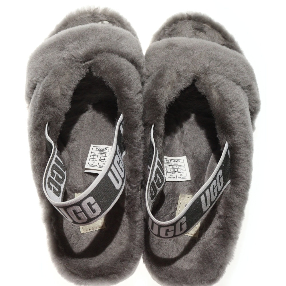 UGG(アグ) WMNS Fab Year ファブイヤー ファーサンダル グレー レディース