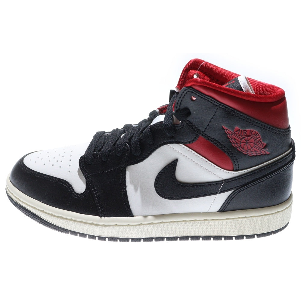 NIKE(ナイキ) WMNS AIR JORDAN 1 MID GYM RED BQ6472-061 ウィメンズ エアジョーダン ジムレッド ミッドカットスニーカー レッド/ブラック US9/26.0cm レディース
