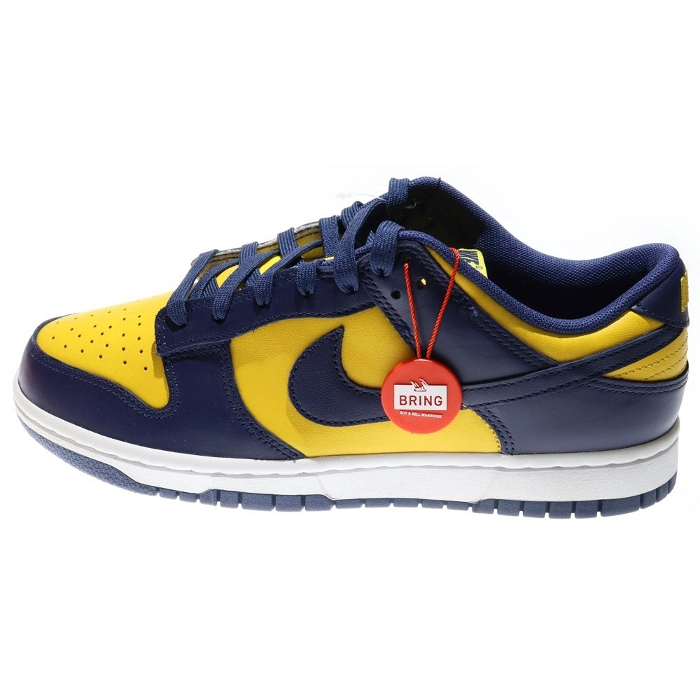 NIKE(ナイキ) DUNK LOW MICHIGAN DD1391-700 ダンク ミシガン ローカットスニーカー ネイビー/イエロー US8.5/26.5cm