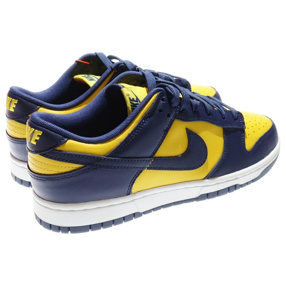 NIKE(ナイキ) DUNK LOW MICHIGAN DD1391-700 ダンク ミシガン ローカットスニーカー ネイビー/イエロー US8.5/26.5cm