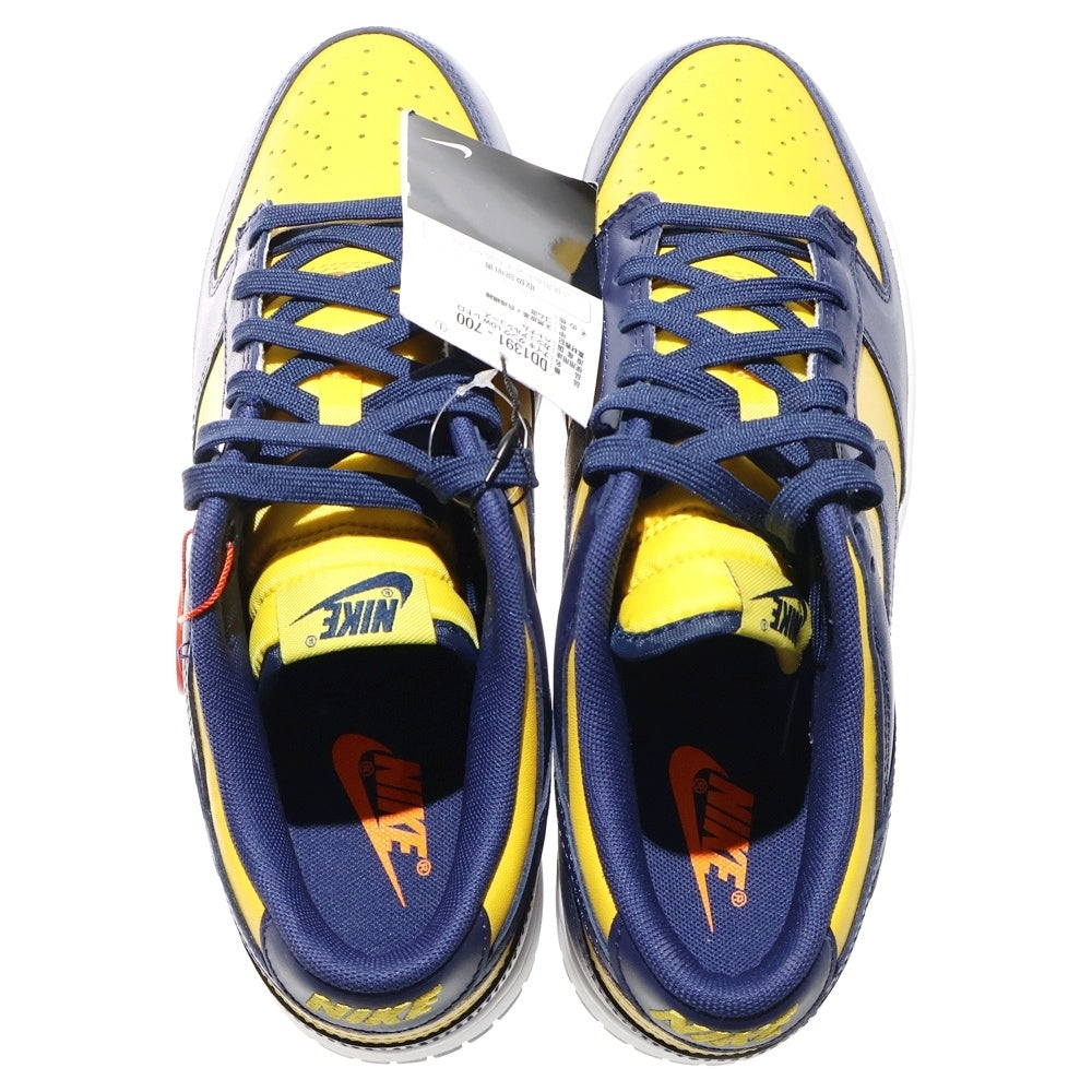 NIKE(ナイキ) DUNK LOW MICHIGAN DD1391-700 ダンク ミシガン ローカットスニーカー ネイビー/イエロー US8.5/26.5cm