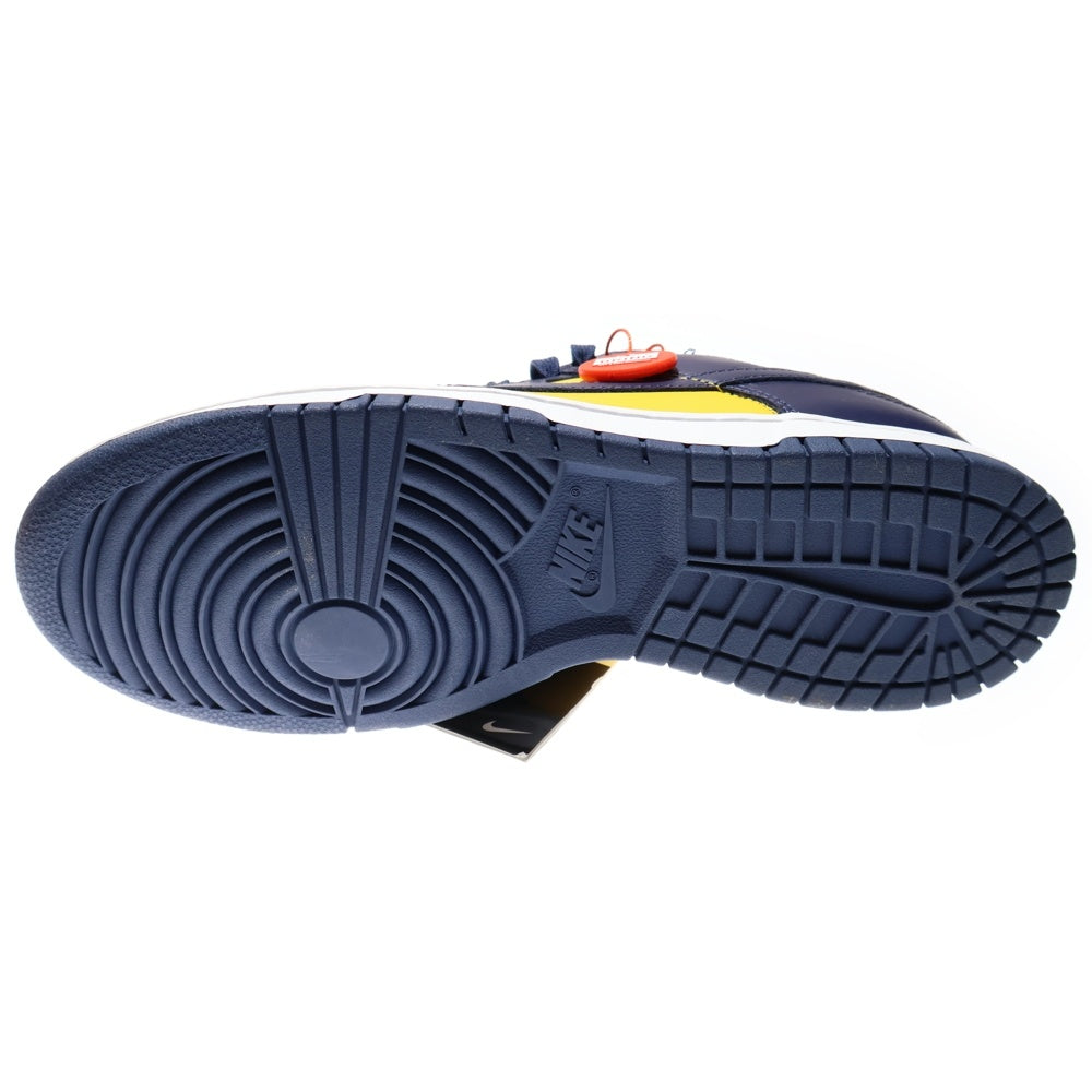 NIKE(ナイキ) DUNK LOW MICHIGAN DD1391-700 ダンク ミシガン ローカットスニーカー ネイビー/イエロー US8.5/26.5cm