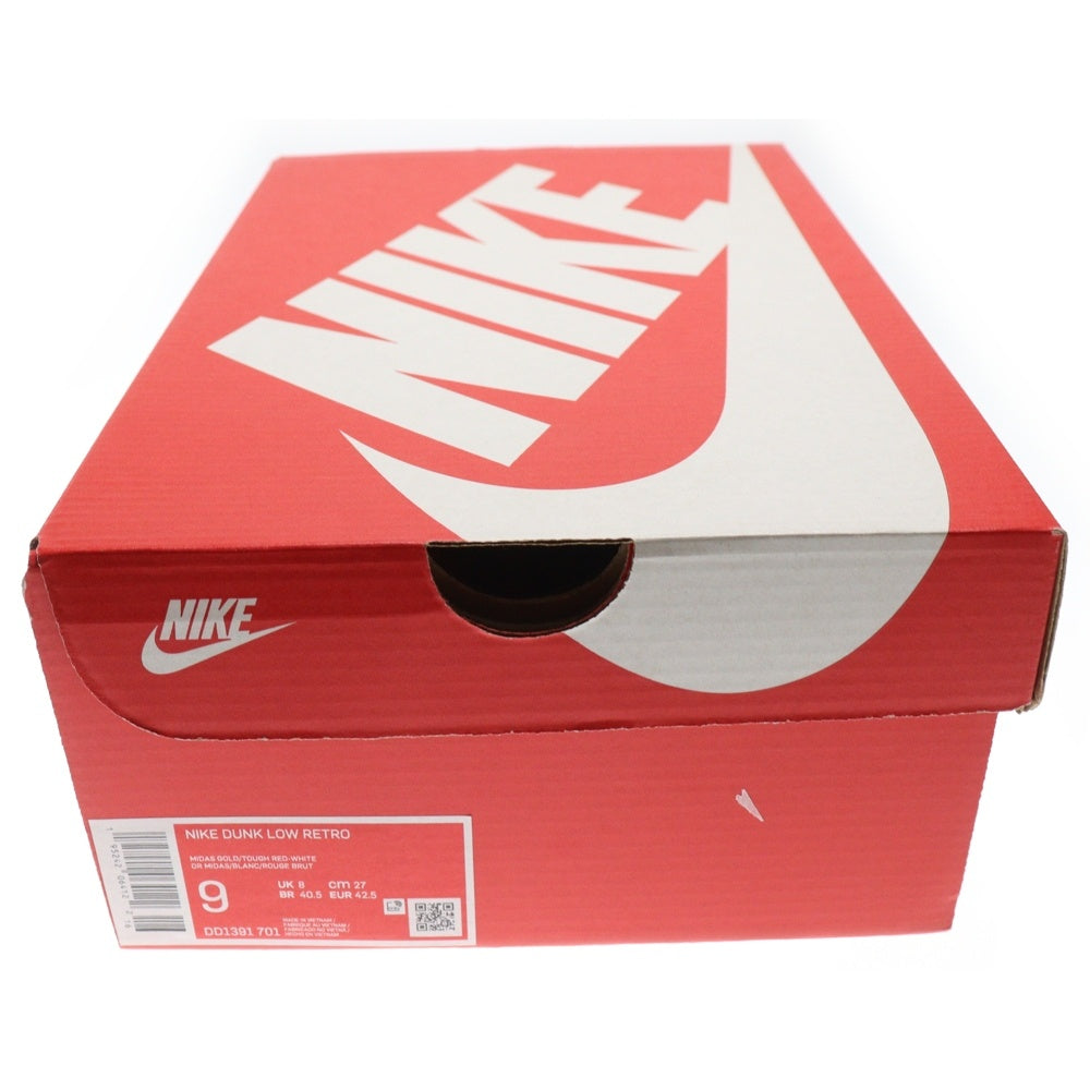 NIKE(ナイキ) DUNK LOW MIDAS GOLD DD1391-701 ナイキ ダンク ロー マイダス ゴールド ローカットスニーカー レッド/イエロー US9/27cm