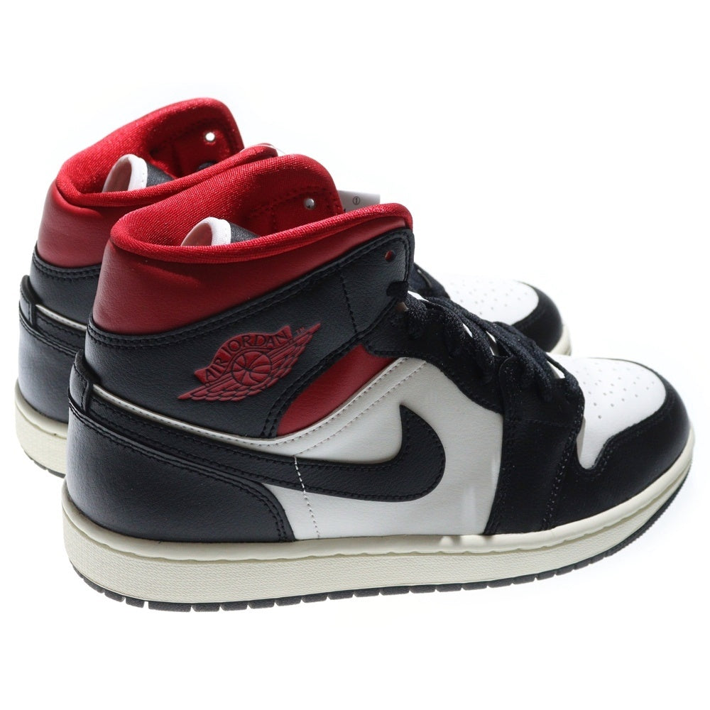 NIKE(ナイキ) WMNS AIR JORDAN 1 MID GYM RED BQ6472-061 ウィメンズ エアジョーダン ジムレッド ミッドカットスニーカー レッド/ブラック US9/26.0cm レディース