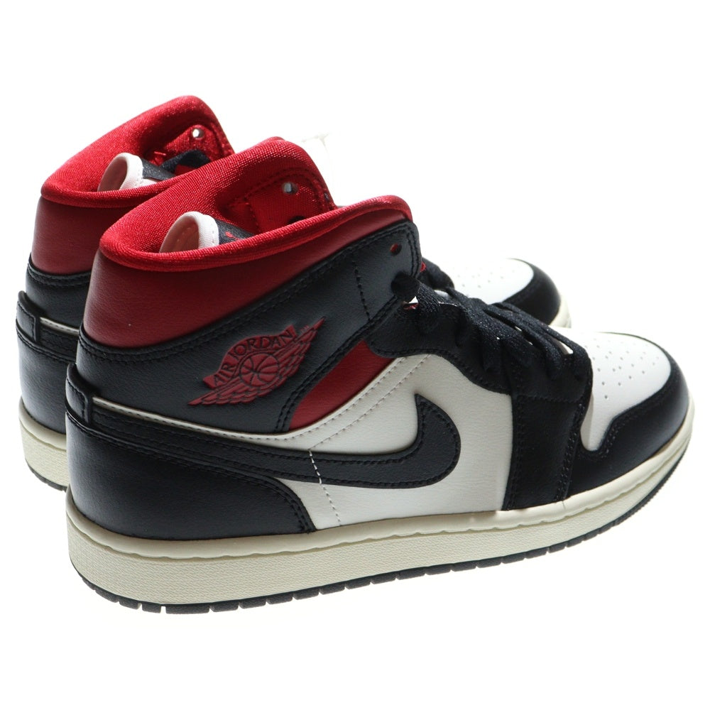 NIKE(ナイキ) WMNS AIR JORDAN 1 MID GYM RED BQ6472-061 ウィメンズ エアジョーダン ジムレッド ミッドカットスニーカー レッド/ブラック US9/26.0cm レディース