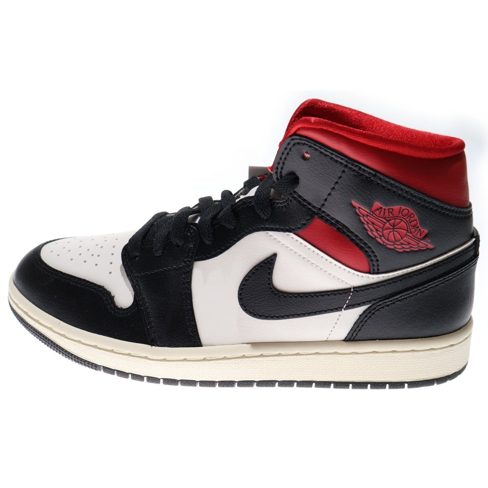 NIKE(ナイキ) WMNS AIR JORDAN 1 MID GYM RED BQ6472-061 ウィメンズ エアジョーダン ジムレッド ミッドカットスニーカー レッド/ブラック US9/26.0cm レディース