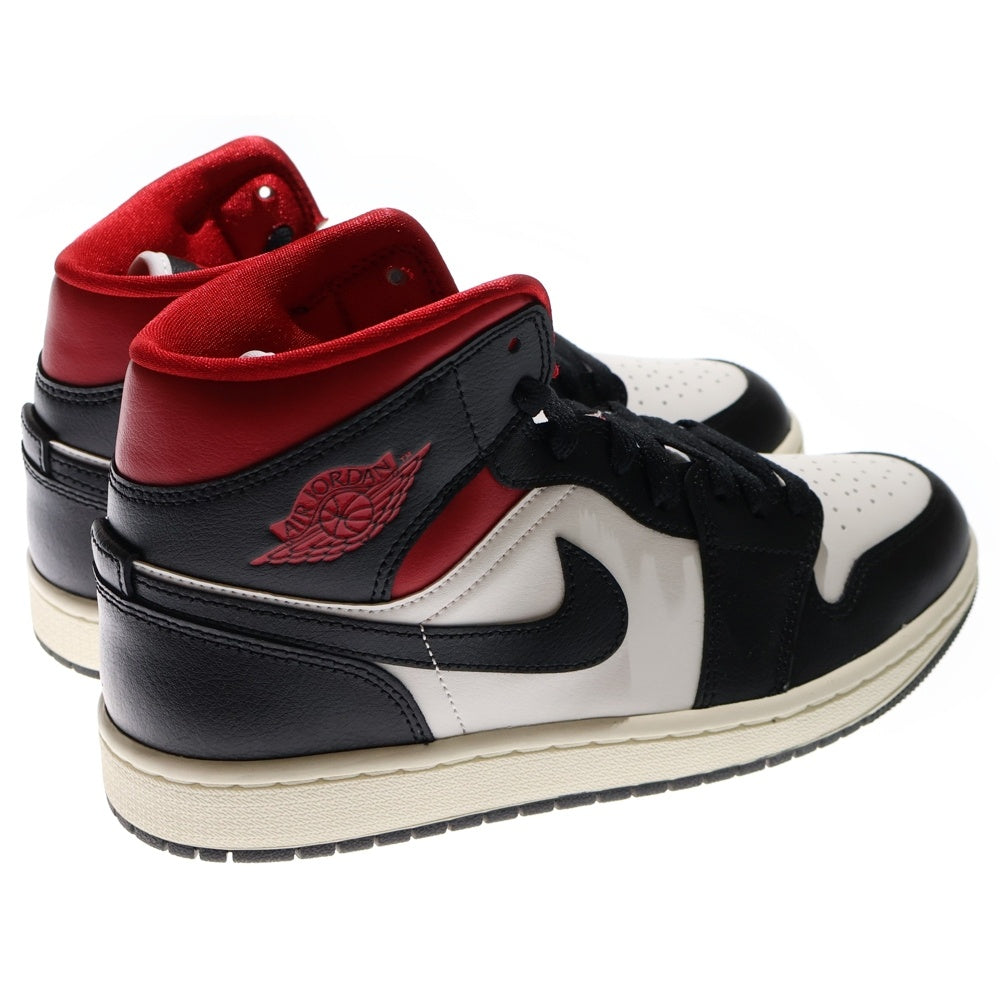NIKE(ナイキ) WMNS AIR JORDAN 1 MID GYM RED BQ6472-061 ウィメンズ エアジョーダン ジムレッド ミッドカットスニーカー レッド/ブラック US9/26.0cm レディース