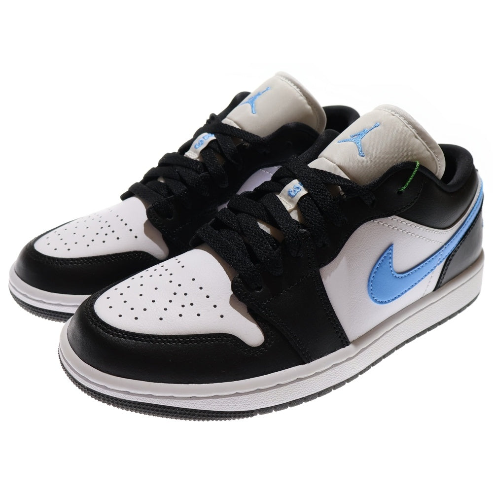 NIKE(ナイキ) WMNS AIR JORDAN 1 LOW DC0774-041 エアジョーダン1 ロー ローカットスニーカー ホワイト/ブラック US8/25.0cm レディース