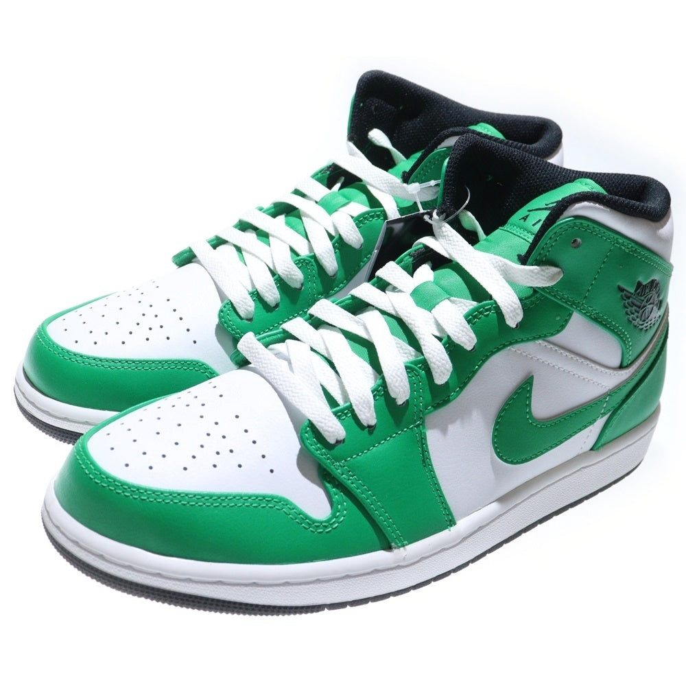 NIKE(ナイキ) AIR JORDAN 1 MID LUCKY GREEN DQ8426-301 エアジョーダン1 ミッド ラッキーグリーン ミッドカットスニーカー ホワイト/グリーン US10/28/0cm
