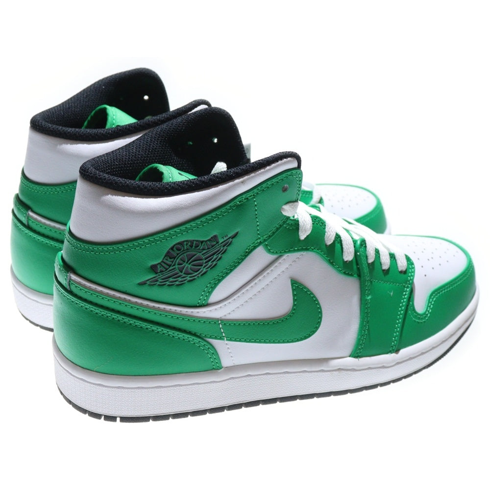 NIKE(ナイキ) AIR JORDAN 1 MID LUCKY GREEN DQ8426-301 エアジョーダン1 ミッド ラッキーグリーン ミッドカットスニーカー ホワイト/グリーン US10/28/0cm
