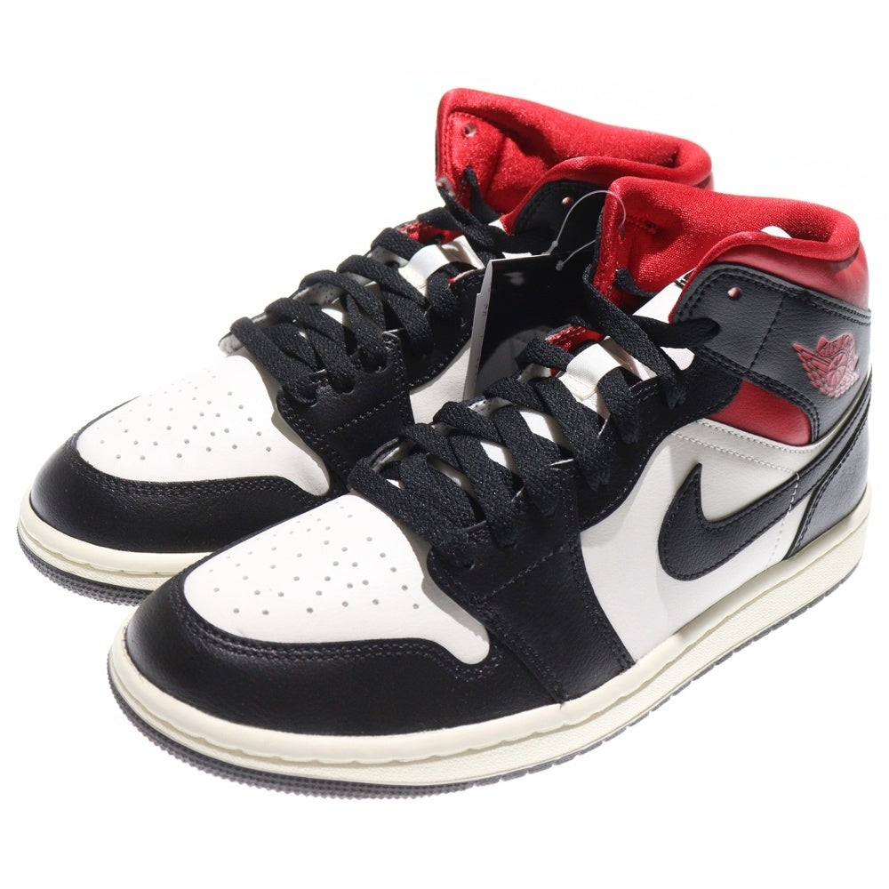 NIKE(ナイキ) WMNS AIR JORDAN 1 MID GYM RED BQ6472-061 ウィメンズ エアジョーダン ジムレッド ミッドカットスニーカー レッド/ブラック US9/26.0cm