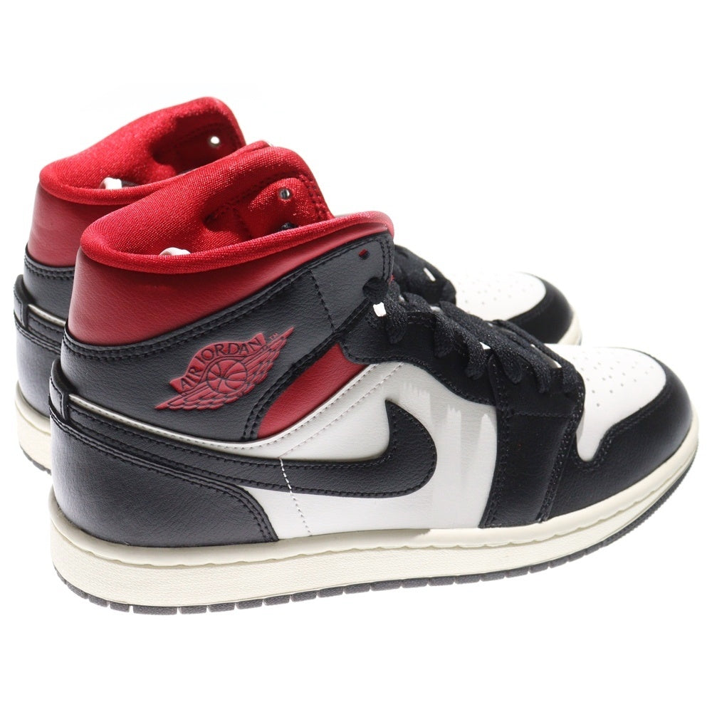 NIKE(ナイキ) WMNS AIR JORDAN 1 MID GYM RED BQ6472-061 ウィメンズ エアジョーダン ジムレッド ミッドカットスニーカー レッド/ブラック US9/26.0cm