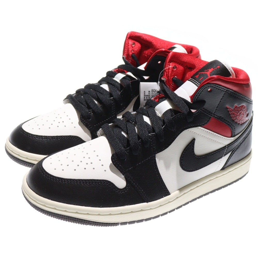 NIKE(ナイキ) WMNS AIR JORDAN 1 MID GYM RED BQ6472-061 ウィメンズ エアジョーダン ジムレッド ミッドカットスニーカー レッド/ブラック US9/26.0cm