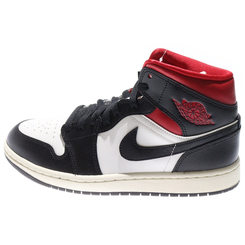 NIKE(ナイキ) WMNS AIR JORDAN 1 MID GYM RED BQ6472-061 ウィメンズ エアジョーダン ジムレッド ミッドカットスニーカー レッド/ブラック US9/26.0cm
