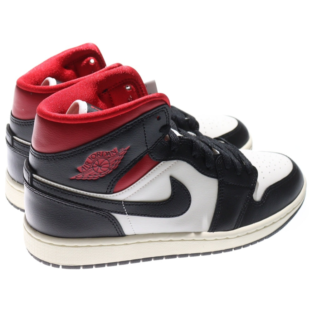 NIKE(ナイキ) WMNS AIR JORDAN 1 MID GYM RED BQ6472-061 ウィメンズ エアジョーダン ジムレッド ミッドカットスニーカー レッド/ブラック US9/26.0cm