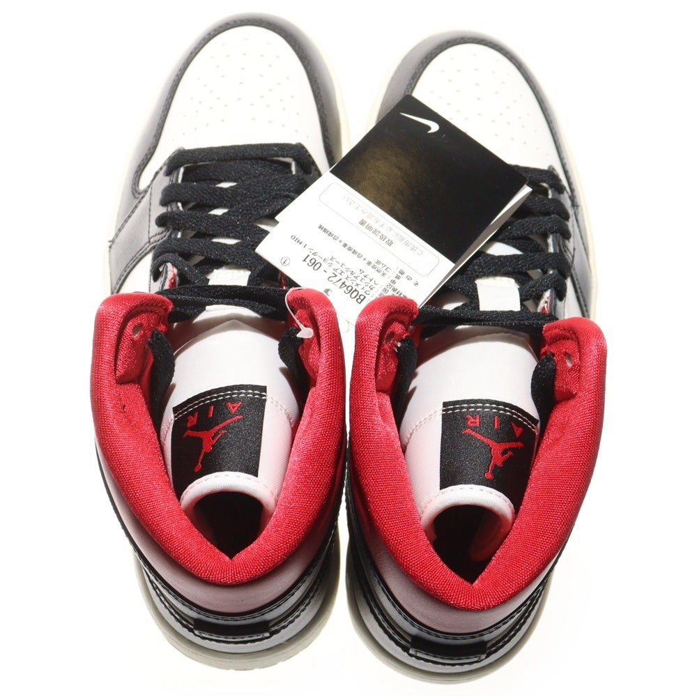 NIKE(ナイキ) WMNS AIR JORDAN 1 MID GYM RED BQ6472-061 ウィメンズ エアジョーダン ジムレッド ミッドカットスニーカー レッド/ブラック US9/26.0cm