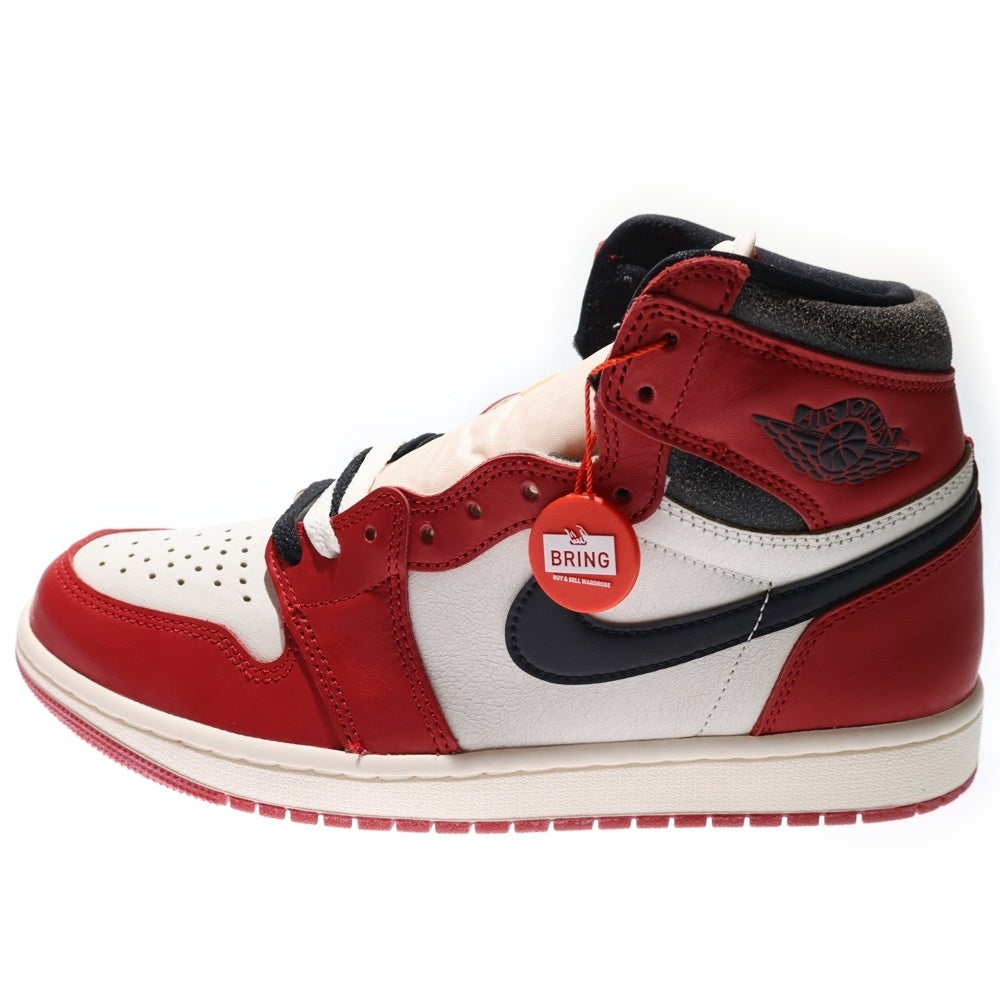 NIKE(ナイキ) AIR JORDAN 1 LOST&FOUND DZ5485-612 エアジョーダン1 ロスト&ファウンド シカゴ ハイカットスニーカー ホワイト/レッド US9/27.0cm