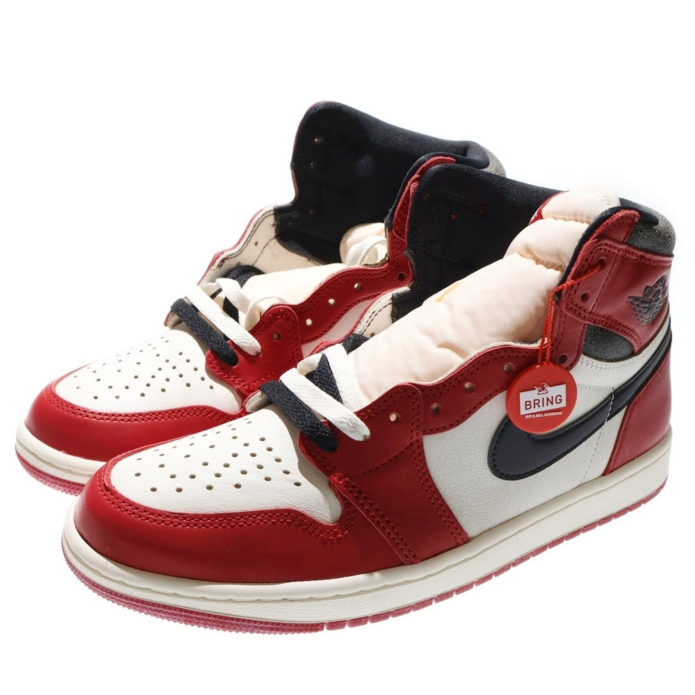 NIKE(ナイキ) AIR JORDAN 1 LOST&FOUND DZ5485-612 エアジョーダン1 ロスト&ファウンド シカゴ ハイカットスニーカー ホワイト/レッド US9/27.0cm