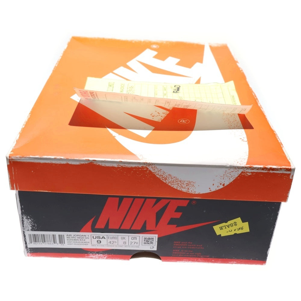 NIKE(ナイキ) AIR JORDAN 1 LOST&FOUND DZ5485-612 エアジョーダン1 ロスト&ファウンド シカゴ ハイカットスニーカー ホワイト/レッド US9/27.0cm