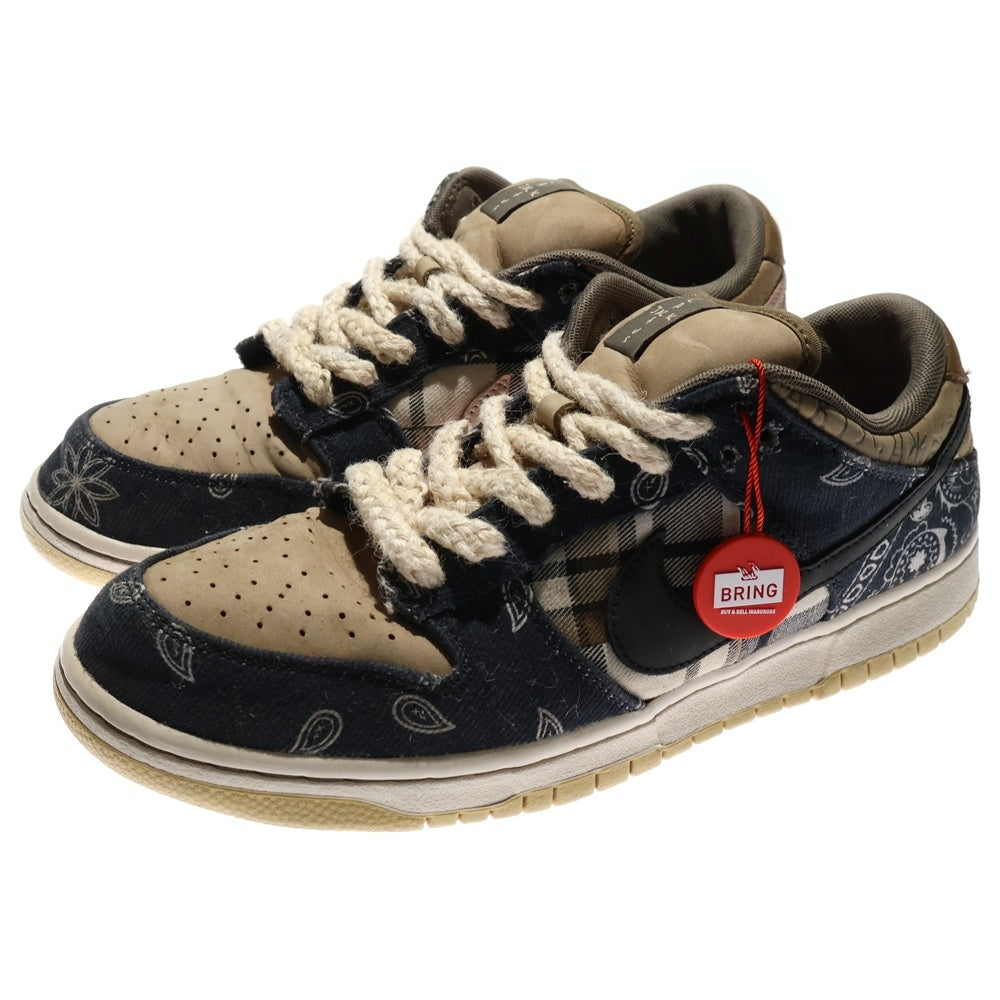 NIKE SB(ナイキエスビー) ×TRAVIS SCOTT SB DUNK LOW PRM QS CACTUS JACK CT5053-001 トラヴィススコット SBダンクロー カクタスジャック ローカットスニーカー US10/28.0cm