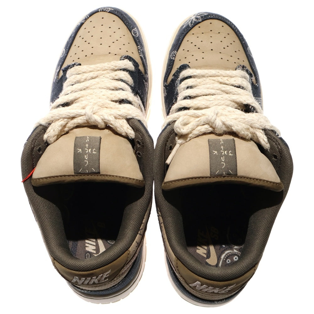 NIKE SB(ナイキエスビー) ×TRAVIS SCOTT SB DUNK LOW PRM QS CACTUS JACK CT5053-001 トラヴィススコット SBダンクロー カクタスジャック ローカットスニーカー US9.5/27.5cm