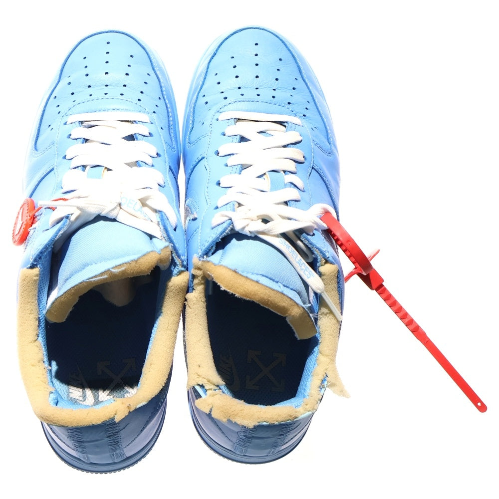 NIKE(ナイキ) ×OFF-WHITE AIR FORCE 1 LOW MCA CI1173-400 オフホワイト エムシーエーエアフォース1 ローカットスニーカー ブルー US9/27.0cm