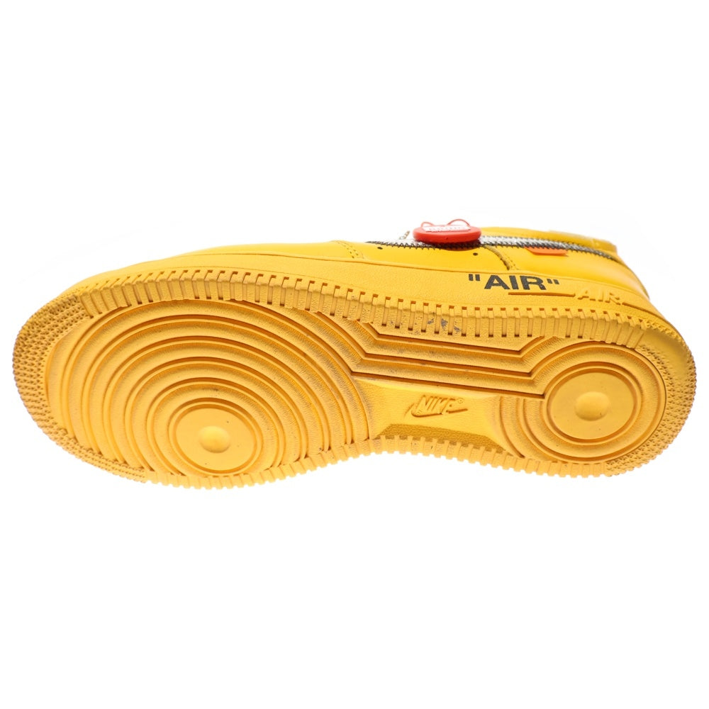 NIKE(ナイキ) ×OFF-WHITE AIR FORCE 1 LOW UNIVERSITY GOLD DD1876-700 オフホワイト エアフォース1 ユニバーシティゴールド ローカットスニーカー イエロー US7.5/25.5cm