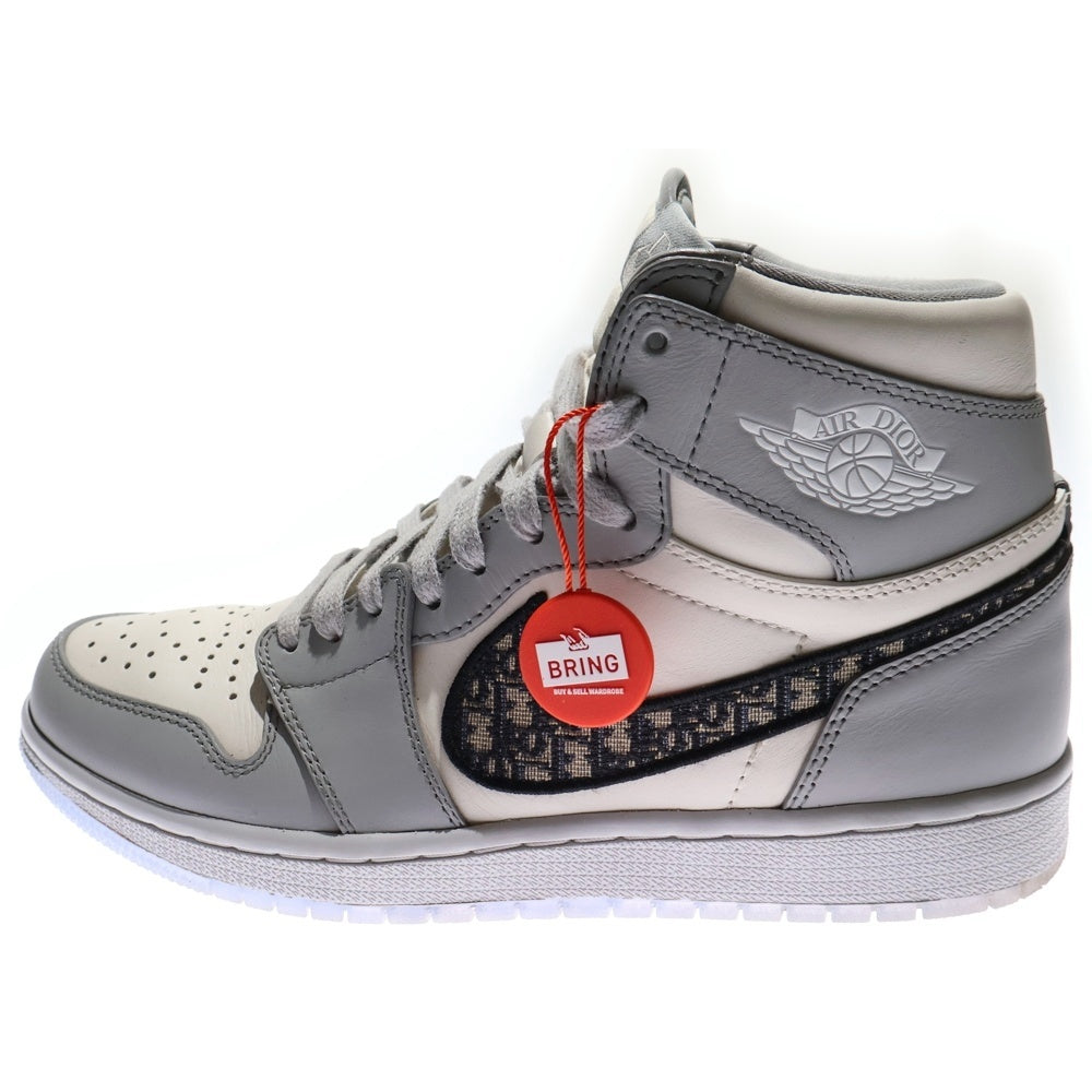 NIKE(ナイキ) ×DIOR AIR JORDAN 1 HIGH OG CN8607-002 エアジョーダン1ハイオージー ディオール ハイカットスニーカー シューズ エアディオール グレー US8/26.0cm