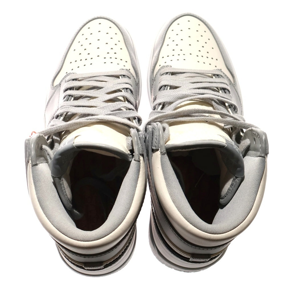 NIKE(ナイキ) ×DIOR AIR JORDAN 1 HIGH OG CN8607-002 エアジョーダン1ハイオージー ディオール ハイカットスニーカー シューズ エアディオール グレー US8/26.0cm