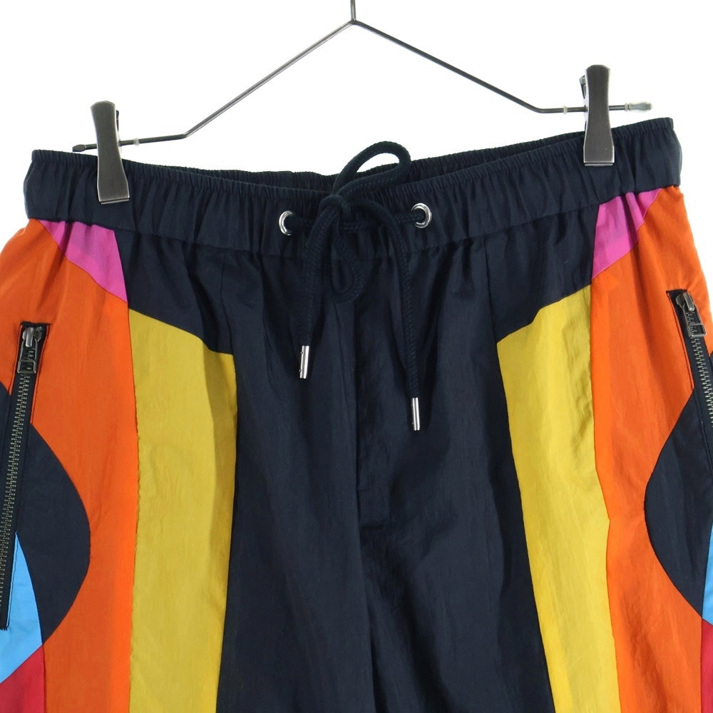 FACETASM(ファセッタズム) RINEBOW PATCHWORK NYLON PANTS SUNRISE MKS-PT-M13 ナイロンパッチワークパンツ マルチ