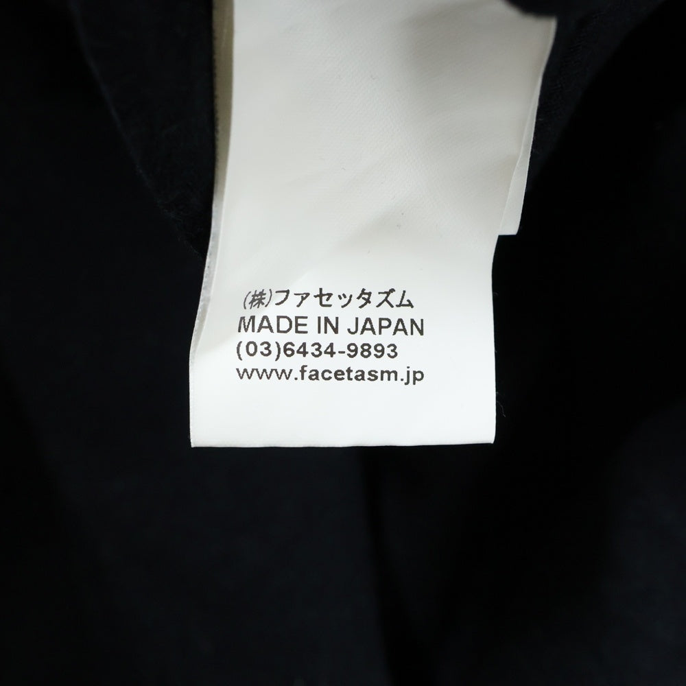 FACETASM(ファセッタズム) ABH-TEE-U19 ロゴプリント コットン 半袖Tシャツ クルーネックカットソー ブラック