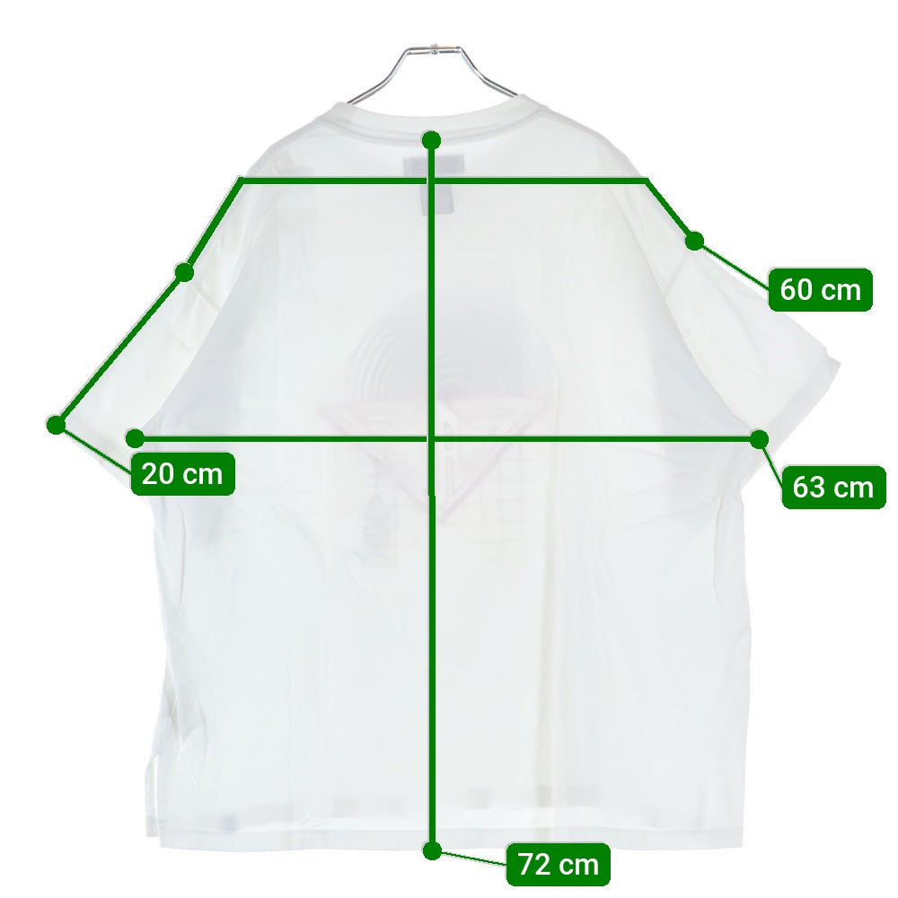 FACETASM(ファセッタズム) ABH-TEE-U19 ロゴプリント コットン 半袖Tシャツ クルーネックカットソー ホワイト