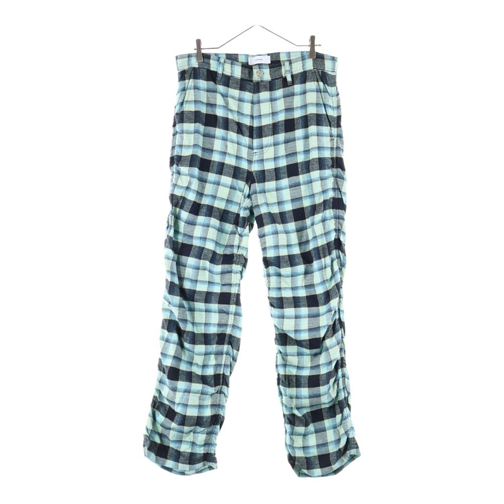 FACETASM(ファセッタズム) 24AW KR-PT-M01 チェック コットン パンツ マルチ