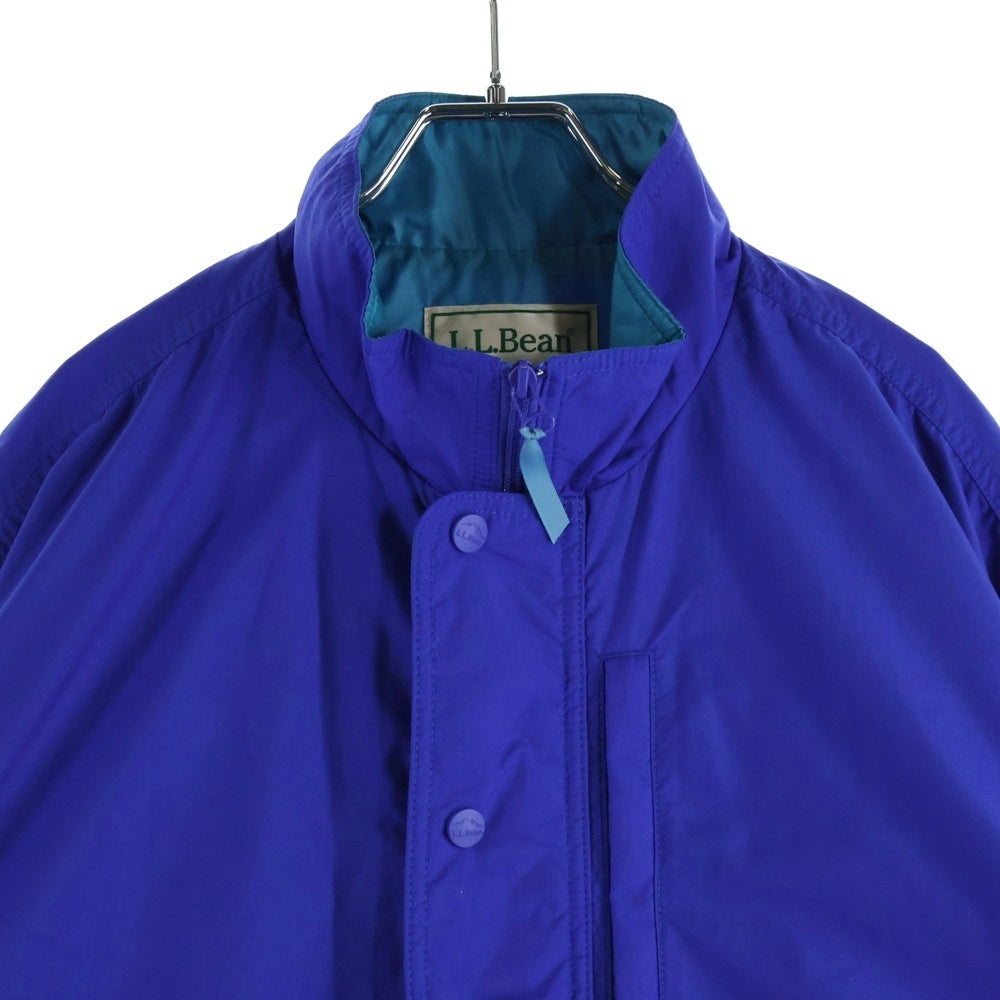 L.L.Bean(エルエルビーン) 80s 4175-5060 ナイロン フロントポケット ジップアップジャケット ブルー