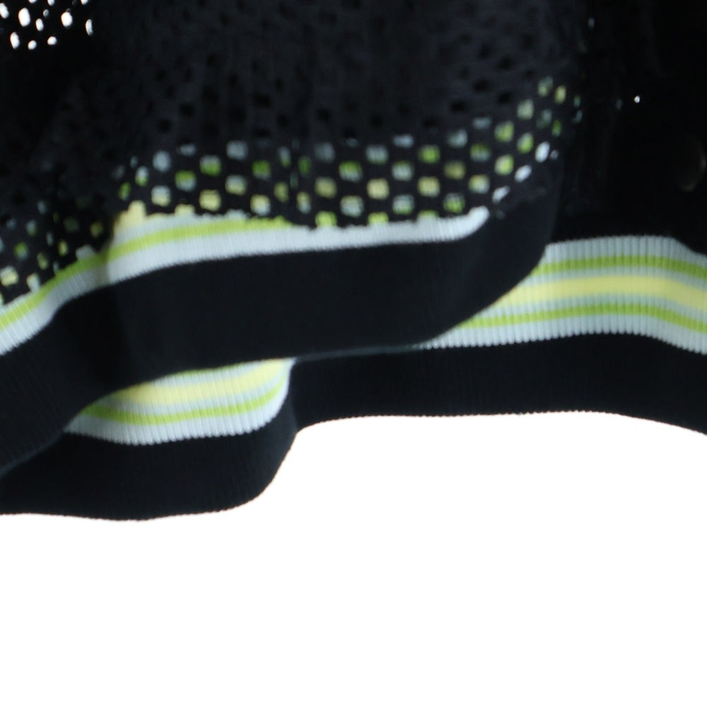 FACETASM(ファセッタズム) MESH STADIUM JACKET NAT-JK-M08 ロゴワッペン メッシュスタジアムジャケット ブラック