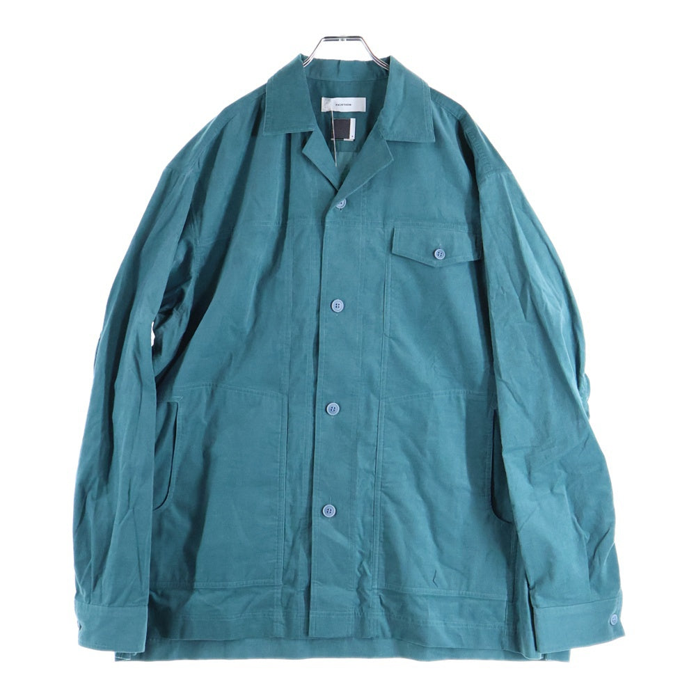 FACETASM(ファセッタズム) KR-SH-M01 フロントポケット コーデュロイジャケット ブルー