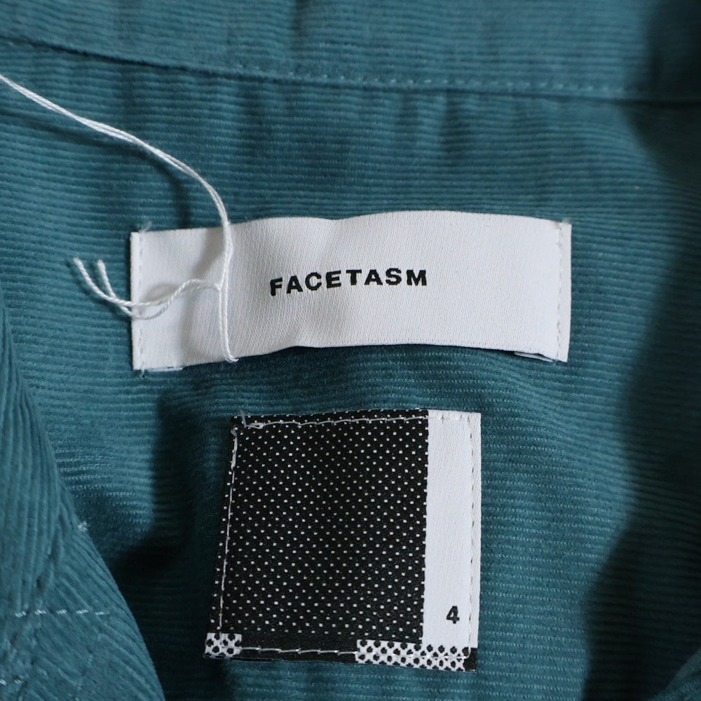 FACETASM(ファセッタズム) KR-SH-M01 フロントポケット コーデュロイジャケット ブルー