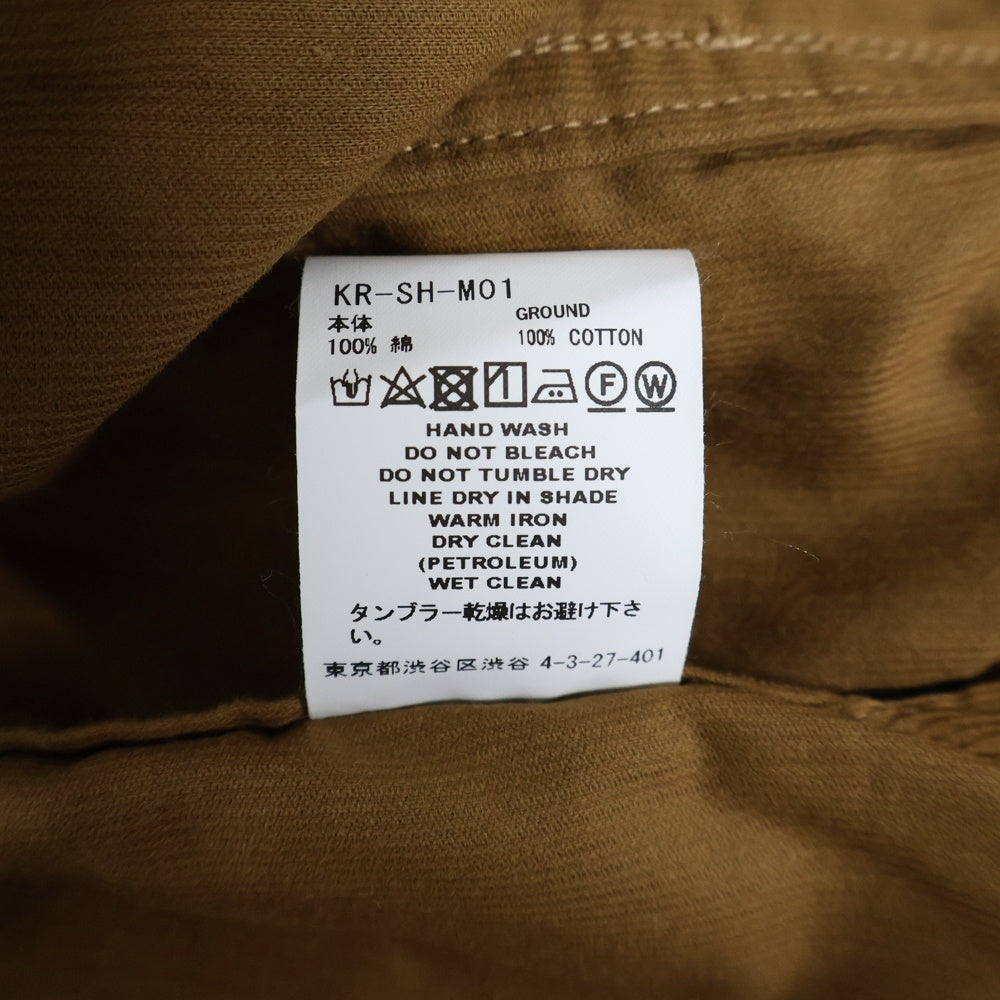 FACETASM(ファセッタズム) KR-SH-M01 フロントポケット コーデュロイジャケット ブラウン