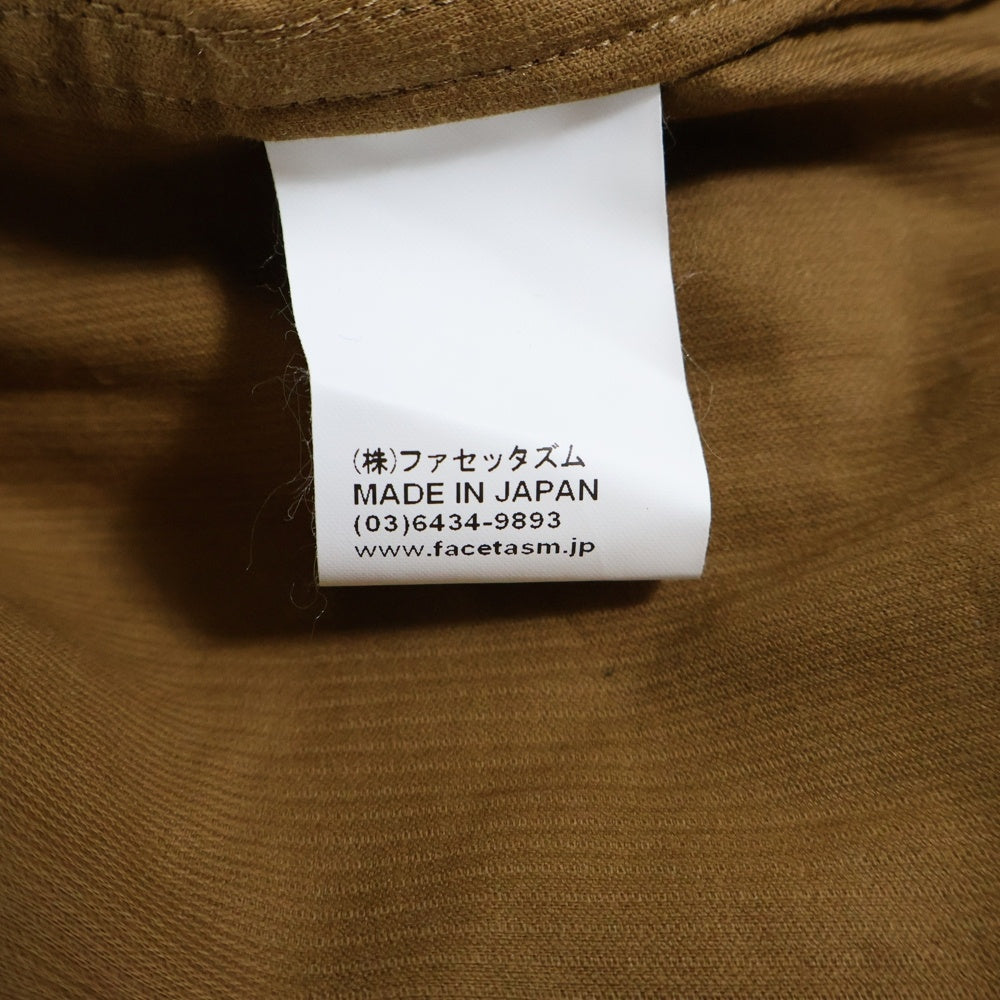 FACETASM(ファセッタズム) KR-SH-M01 フロントポケット コーデュロイジャケット ブラウン